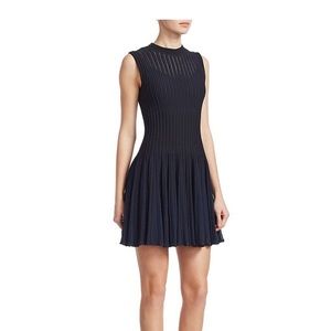 Theory Knit Novelty Checker Dress P
